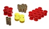 Red Rear Control Arm Bushing Set by Energy Suspension Fits 89-94 Nissan 240SX