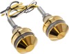 Letric Lighting Grip Indicator Lights Brass Cap White/Amber