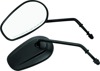 Biker's Choice Black Tapered Long Stem Mirrors Pair Fits 65-21 H-D Models Biker's Choice Black Tapered Long Stem Mirrors Pair Fits 65-21 H-D Models