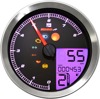 Silver Bezel Tnt-B Multi-function Speedo & Tach Gauge - For 15-up Yamaha Bolt