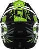 GMAX MX-46Y Unstable Youth Helmet Matte Black/Green Medium - Youth offroad helmet, matte black/green, size medium