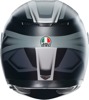 AGV K3 Compound Full Face Helmet Matte Black Gray Small - Full face helmet, matte black/gray, size small