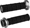 ODI Hart-Luck V-Twin Lock-On Grips Black/Graphite 1in For Harley-Davidson - Lock-On grips for Harley-Davidson 1in handlebars
