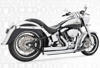 Independence Shorty Chrome Full Exhaust - 86-17 Softail