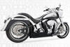 Independence Shorty Black Full Exhaust - For 86-17 Harley Davidson FXST & FLST