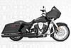 Union 2-1 Black Full Exhaust - 95-16 H-D Touring