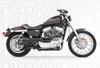 04-13 Harley Sportster XL American Outlaw High 2-1 Black Full Exhaust 04-13 Harley Sportster XL American Outlaw High 2-1 Black Full Exhaust