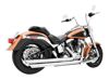 Patriot Long Chrome Full Exhaust - For 18-20 Harley Softail