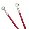 Pink Stainless Steel Front Brake Line Kit - 3 Lines - For 91-97 Yamaha TDM850