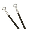 Smoke Stainless Steel Front Brake Line Kit - 3 Lines - For 91-97 Yamaha TDM850