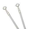 White Stainless Steel Front Brake Line Kit - 3 Lines - For 91-97 Yamaha TDM850