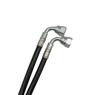 White Stainless Steel Front Brake Line Kit - 3 Lines - For 91-97 Yamaha TDM850
