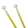 Yellow Stainless Steel Front Brake Line Kit - 3 Lines - For 91-97 Yamaha TDM850