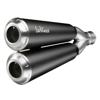 GP Dual Black Stainless Steel Slip On Exhaust Muffler - For 18-19 Husqvarna Vitpilen 701 GP Dual Black Stainless Steel Slip On Exhaust Muffler - For 18-19 Husqvarna Vitpilen 701