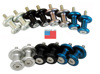 Sport Bike Swingarm Spools - 6mm - Black