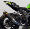 Works2 Carbon Fiber Titanium Full Exhaust - For 16-24 Kawasaki ZX10R