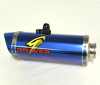 Titanium EleckTricK bLUE Slip On Exhaust - For 06-20 Yamaha R6