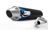 Competition Black Full Exhaust Side Mount - For 15-19 Yamaha YFM700 Raptor