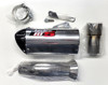 RT5 Polished Aluminum Slip On Exhaust Muffler - For 10-14 BMW S1000RR RT5 Polished Aluminum Slip On Exhaust Muffler - For 10-14 BMW S1000RR