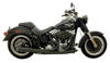 Supermeg 2-1 Black Ceramic Exhaust - For 07-08 Harley Davidson Touring