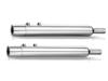 3-1/2" Dual Slip On Exhaust w/ End Caps - For 95-09 Harley Touring 3-1/2" Dual Slip On Exhaust w/ End Caps - For 95-09 Harley Touring