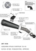 GP One Slip On Exhaust - Black - For 20-23 Husqvarna Svartpilen/Vitpilen 401