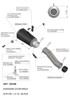 Leo Vince LV-10 Black Slip-On Exhaust Muffler Fits Ninja 1000 & Z1000 SX