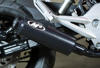 Low Mount Black Ceramic Full Exhaust - For 14-20 Honda Grom Low Mount Black Ceramic Full Exhaust - For 14-20 Honda Grom
