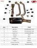 Carbon Fiber Stainless Full Exhaust - For 17-23 Kawasaki Ninja 650/Z650