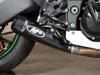 Black GP Slip On Exhaust - For 08-10 Kawasaki ZX10R