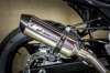 High Mount Full Exhaust w/ Stainless Muffler & Stainless Tubing - For 17-22 Suzuki SV650