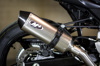 High Mount Full Exhaust w/ Titanium Muffler & Stainless Tubing - For 17-22 Suzuki SV650 High Mount Full Exhaust w/ Titanium Muffler & Stainless Tubing - For 17-22 Suzuki SV650
