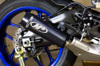 GP2 Black Ceramic Slip On Exhaust - For 15-23 Yamaha R1