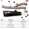 Slip On Exhaust w/ X-Model Carbon Fiber Muffler & Link Pipe - For 15-23 Yamaha YZF R1