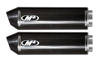 Carbon Fiber Dual Bolt On Exhaust Mufflers - For 03-08 Suzuki SV1000 Carbon Fiber Dual Bolt On Exhaust Mufflers - For 03-08 Suzuki SV1000