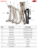 GP19 Full Exhaust - Black Muffler w/ Stainless Steel Head Pipes - For 16-24 Suzuki GSXS1000 & 20-24 Suzuki Katana