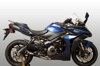 GP19 Full Exhaust - Black Muffler w/ Stainless Steel Head Pipes - For 16-24 Suzuki GSXS1000 & 20-24 Suzuki Katana