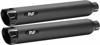 3" Legacy Slip-On Exhaust Black - For 95-17 Harley Softail 3" Legacy Slip-On Exhaust Black - For 95-17 Harley Softail