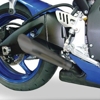 Black Stainless Steel Megaphone Slip On Exhaust - For 08-10 Suzuki GSXR600 & GSXR750 Black Stainless Steel Megaphone Slip On Exhaust - For 08-10 Suzuki GSXR600 & GSXR750