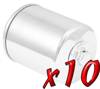 10 Pack: Chrome Oil Filters 10 Pack: Chrome Oil Filters