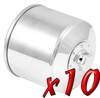 10 Pack: Chrome Oil Filters 10 Pack: Chrome Oil Filters