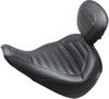 Tuck and Roll Vinyl Solo Seat w/Backrest - For 18-21 Harley FLFB Fat Boy Tuck and Roll Vinyl Solo Seat w/Backrest - For 18-21 Harley FLFB Fat Boy