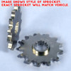 13 Tooth Front Countershaft Sprocket Steel - DRZ400, DR250/350, RM250 13 Tooth Front Countershaft Sprocket Steel - DRZ400, DR250/350, RM250