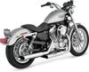 Chrome Mamba 3" Dual Slip On Mufflers - 04-13 Harley XL Models Chrome Mamba 3" Dual Slip On Mufflers - 04-13 Harley XL Models