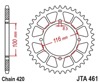 Black Aluminum Rear Sprocket - 50 Teeth 420 Pitch