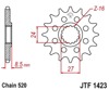 JT Steel Front Countershaft Sprocket 17T