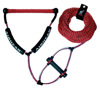 Airhead Phat Grip Wakeboard Rope Trick Handle Red - 15in Phat Grip handle, 4-section rope, Red