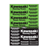 Factory Effex Kaw Racing Sticker Sheet Green 1-1-1/4" Universal Kit