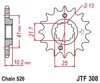 JT Front Sprocket 14T-520 w/ Rubber Damper JT Front Sprocket 14T-520 w/ Rubber Damper