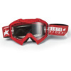 Ariete Adrenaline MX Goggles Senior Red White OTG Clear Lens - Red/white OTG MX goggles with clear Lexan lens Ariete Adrenaline MX Goggles Senior Red White OTG Clear Lens - Red/white OTG MX goggles with clear Lexan lens